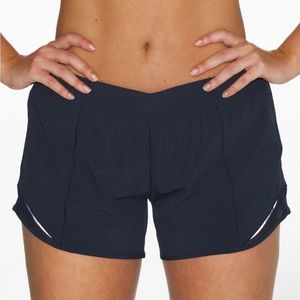 Lululemon hotty hot shorts; Size: 6, Color: Navy blue